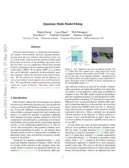 Quantum Multi-Model Fitting
