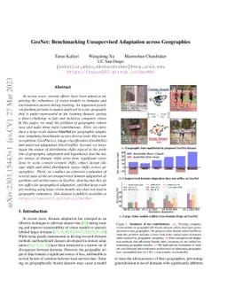 GeoNet: Benchmarking Unsupervised Adaptation across Geographies