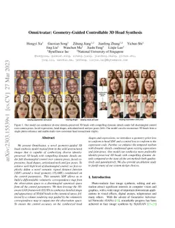 OmniAvatar: Geometry-Guided Controllable 3D Head Synthesis