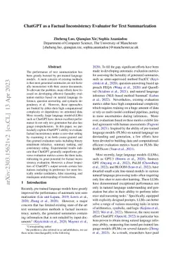 ChatGPT as a Factual Inconsistency Evaluator for Text Summarization