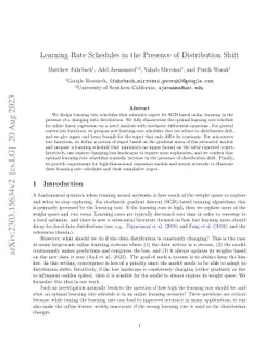 Learning Rate Schedules in the Presence of Distribution Shift