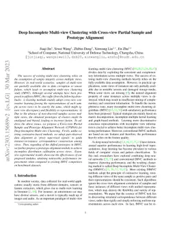 Deep Incomplete Multi-view Clustering with Cross-view Partial Sample and
  Prototype Alignment