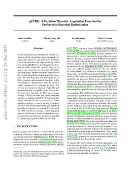 qEUBO: A Decision-Theoretic Acquisition Function for Preferential
  Bayesian Optimization