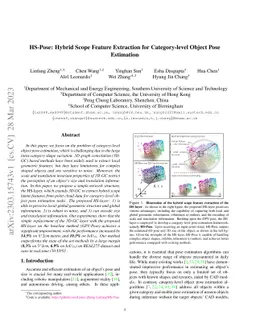 HS-Pose: Hybrid Scope Feature Extraction for Category-level Object Pose
  Estimation