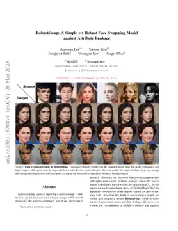 RobustSwap: A Simple yet Robust Face Swapping Model against Attribute
  Leakage