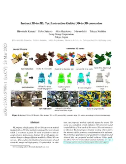 Instruct 3D-to-3D: Text Instruction Guided 3D-to-3D conversion