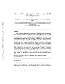 OpenInst: A Simple Query-Based Method for Open-World Instance
  Segmentation