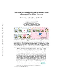 Large-scale Pre-trained Models are Surprisingly Strong in Incremental
  Novel Class Discovery