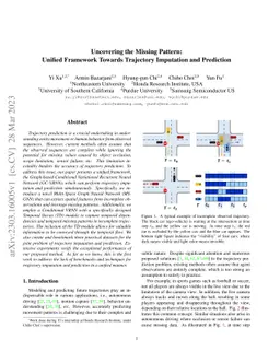 Uncovering the Missing Pattern: Unified Framework Towards Trajectory
  Imputation and Prediction