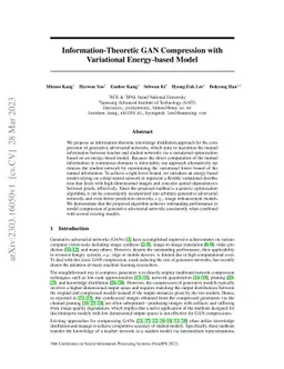 Information-Theoretic GAN Compression with Variational Energy-based
  Model