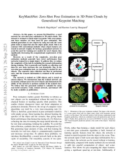KeyMatchNet: Zero-Shot Pose Estimation in 3D Point Clouds by Generalized
  Keypoint Matching