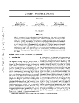 Guided Transfer Learning