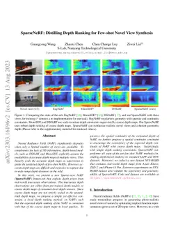 SparseNeRF: Distilling Depth Ranking for Few-shot Novel View Synthesis