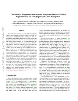 TimeBalance: Temporally-Invariant and Temporally-Distinctive Video
  Representations for Semi-Supervised Action Recognition