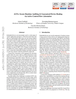 ACFA: Secure Runtime Auditing & Guaranteed Device Healing via Active
  Control Flow Attestation
