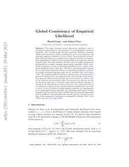 Global Consistency of Empirical Likelihood