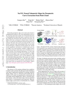 NerVE: Neural Volumetric Edges for Parametric Curve Extraction from
  Point Cloud