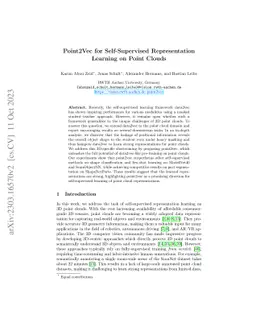 Point2Vec for Self-Supervised Representation Learning on Point Clouds