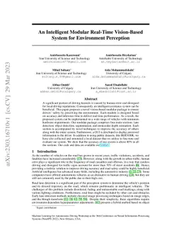 An intelligent modular real-time vision-based system for environment
  perception