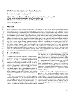 GRAF: Graph Attention-aware Fusion Networks
