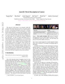 AutoAD: Movie Description in Context