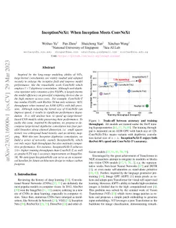 InceptionNeXt: When Inception Meets ConvNeXt