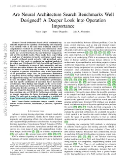 Are Neural Architecture Search Benchmarks Well Designed? A Deeper Look
  Into Operation Importance