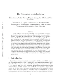 The G-invariant graph Laplacian