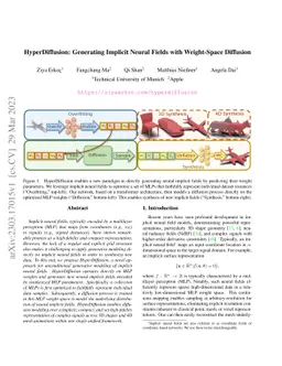 HyperDiffusion: Generating Implicit Neural Fields with Weight-Space
  Diffusion