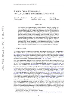 A View From Somewhere: Human-Centric Face Representations