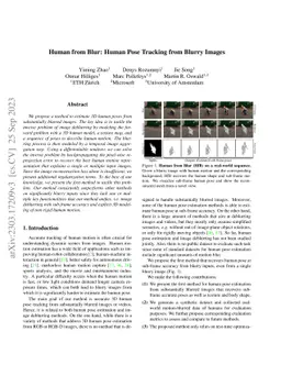Human from Blur: Human Pose Tracking from Blurry Images
