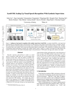 SynthVSR: Scaling Up Visual Speech Recognition With Synthetic
  Supervision