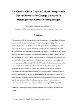 NN-Copula-CD: A Copula-Guided Interpretable Neural Network for Change
  Detection in Heterogeneous Remote Sensing Images