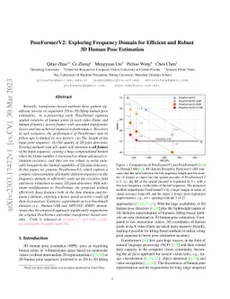PoseFormerV2: Exploring Frequency Domain for Efficient and Robust 3D
  Human Pose Estimation