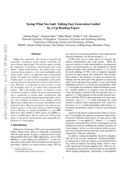 Seeing What You Said: Talking Face Generation Guided by a Lip Reading
  Expert