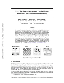 Pgx: Hardware-Accelerated Parallel Game Simulators for Reinforcement
  Learning