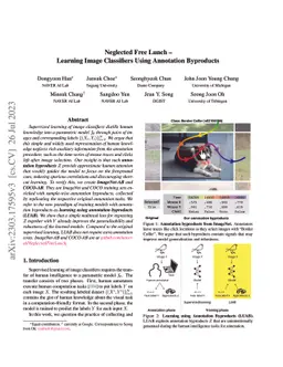 Neglected Free Lunch -- Learning Image Classifiers Using Annotation
  Byproducts