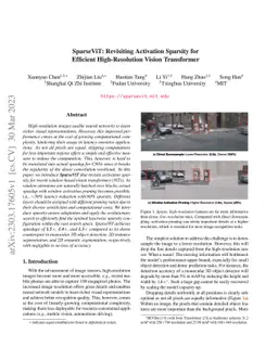 SparseViT: Revisiting Activation Sparsity for Efficient High-Resolution
  Vision Transformer