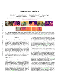 NeRF-Supervised Deep Stereo