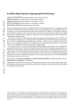 Scalable High-Quality Hypergraph Partitioning