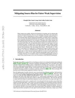 Mitigating Source Bias for Fairer Weak Supervision