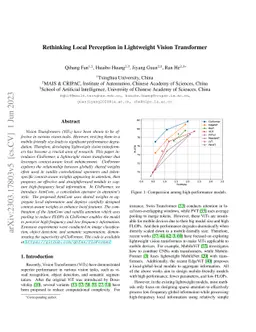 Rethinking Local Perception in Lightweight Vision Transformer