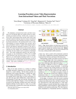 Learning Procedure-aware Video Representation from Instructional Videos
  and Their Narrations