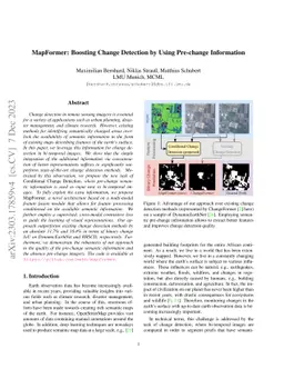 MapFormer: Boosting Change Detection by Using Pre-change Information