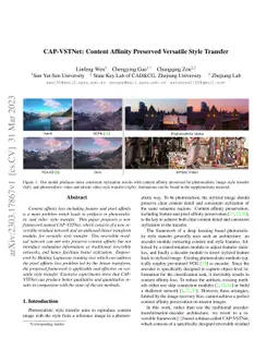 CAP-VSTNet: Content Affinity Preserved Versatile Style Transfer