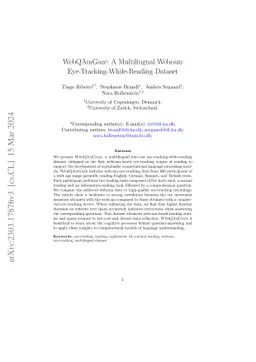 WebQAmGaze: A Multilingual Webcam Eye-Tracking-While-Reading Dataset