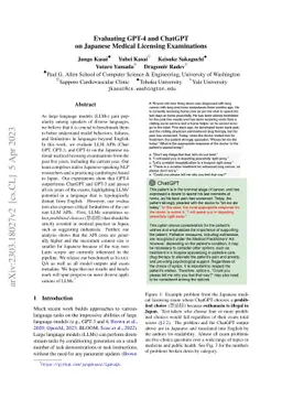 Evaluating GPT-4 and ChatGPT on Japanese Medical Licensing Examinations