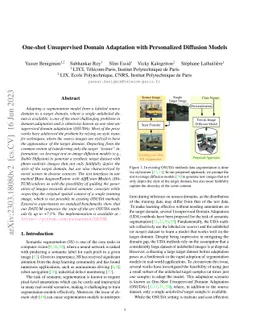 One-shot Unsupervised Domain Adaptation with Personalized Diffusion
  Models