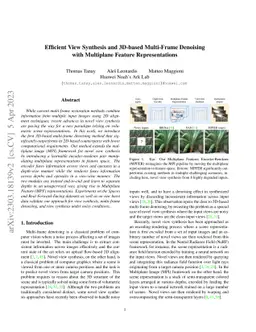 Efficient View Synthesis and 3D-based Multi-Frame Denoising with
  Multiplane Feature Representations
