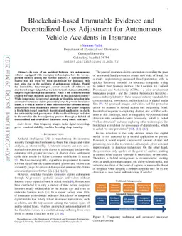 Blockchain-based Immutable Evidence and Decentralized Loss Adjustment
  for Autonomous Vehicle Accidents in Insurance